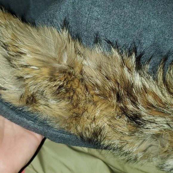 W's XS Woolrich Wool, Down, Real Fur Coat - Picture 9 of 14